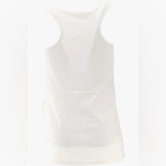 NWOT TA Tracy Anderson GILI Peplum Racer Back Knit Tank White - Picture 2 of 9